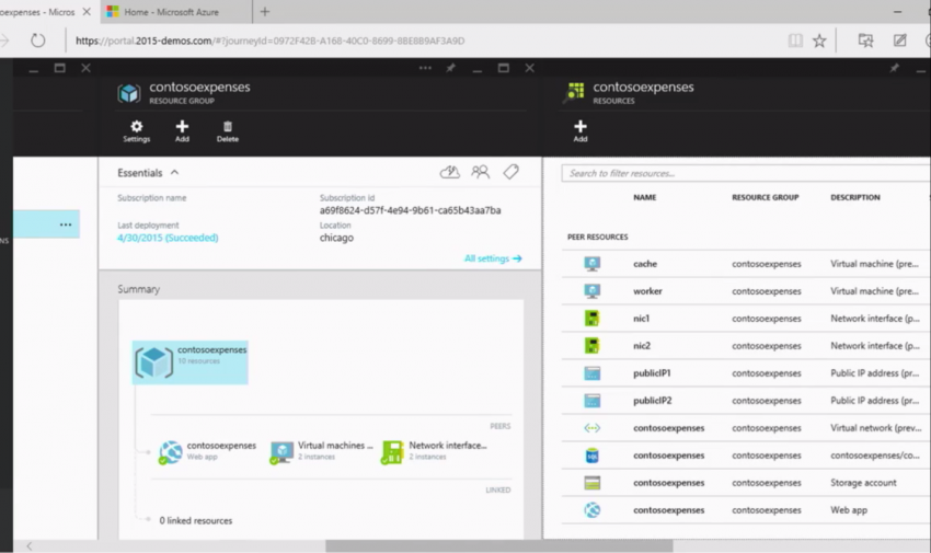 The Azure Stack is visually identical to the Azure Preview Portal (Image Credit: Aidan Finn)