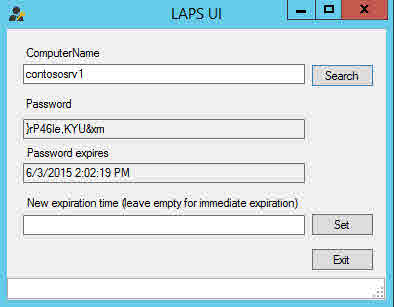 The LAPS Fat UI shows password objects and expiry information stored in Active Directory (Image Credit: Russell Smith)