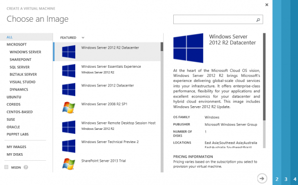 Creating a new Azure virtual machine (Image credit: Aidan Finn)