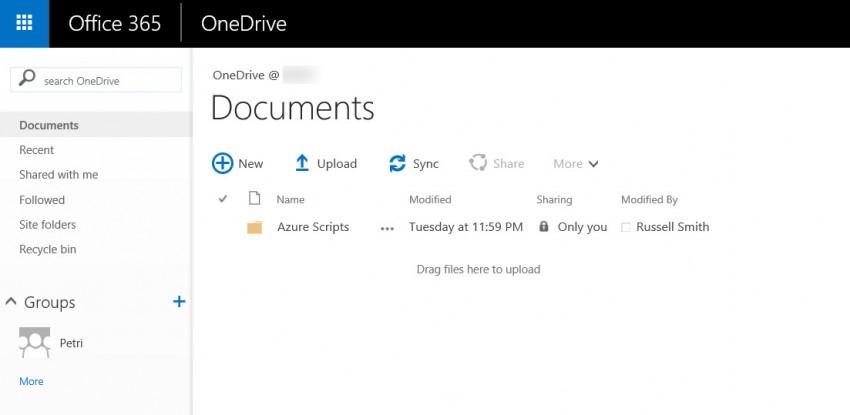 Syncing a document library in OneDrive for Business (Image Credit: Russell Smith)