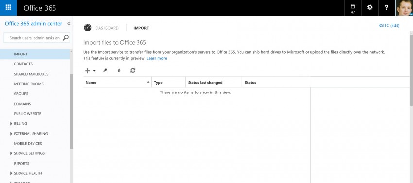 The Office 365 Import Service (Image Credit: Russell Smith)