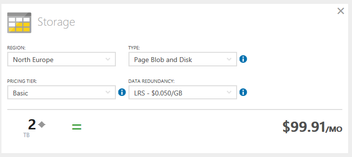 The corrected configuration for Azure virtual machine storage (Image Credit: Aidan Finn)