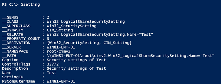 Share security setting properties (Image Credit: Jeff Hicks)