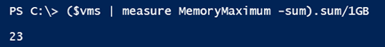 Potential maximum VM memory (Image Credit: Jeff Hicks)