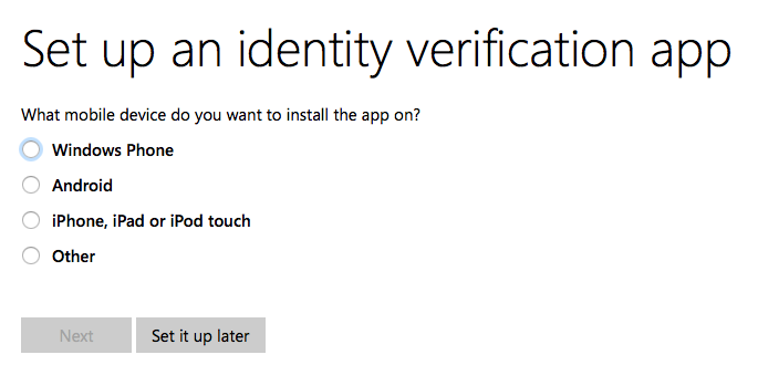 Set up an identify verification app. (Image Credit: Blair Greenwood)