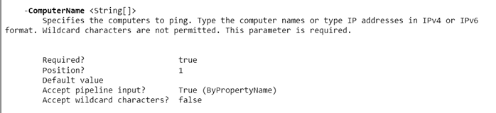 The Test-Connection Computername parameter (Image Credit: Jeff Hicks)