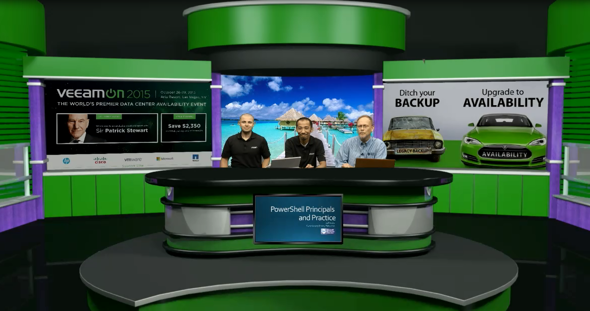 On the set of the Veeam Whiteboard (Image Credit: Veeam Software)