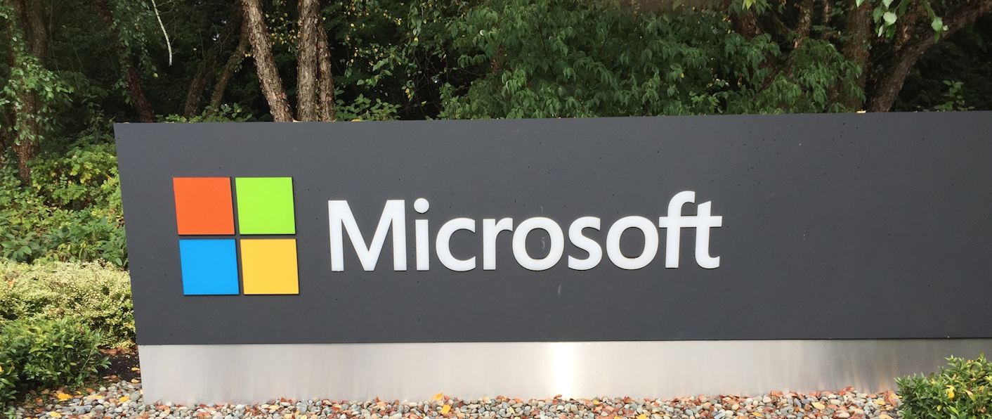 Microsoft banner