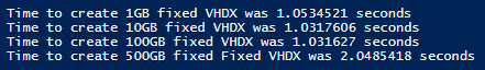 Creating fixed VHDX files on a ReFS-formatted iSCSI drive (Image Credit: Aidan Finn)
