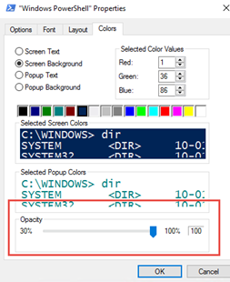 Windows 10 Color settings
