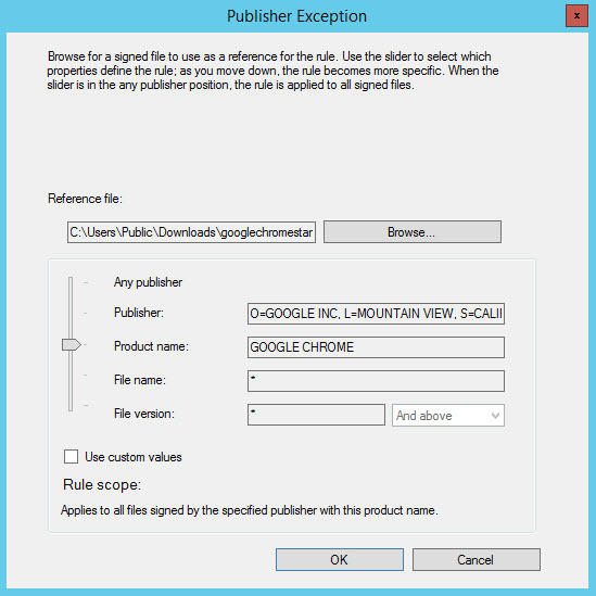 Add an exception to a default AppLocker rule (Image Credit: Russell Smith)
