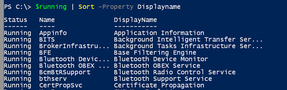 Using properties with the PowerShell variable