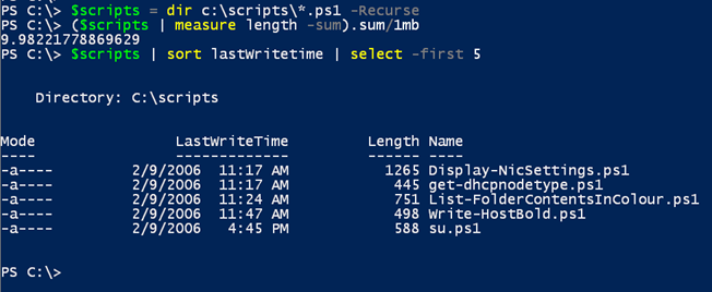 Using a PowerShell variable