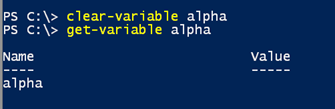 Clearing a variable