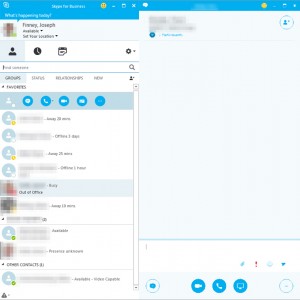 Skype For Business UI