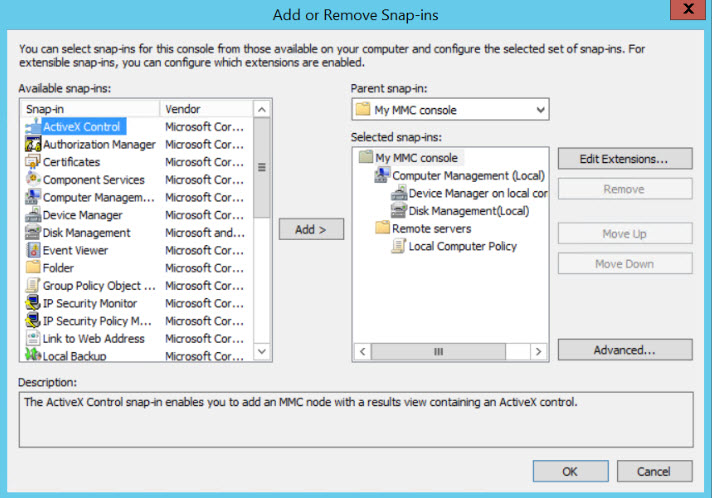 Add snap-ins to a management console (Image Credit: Russell Smith)