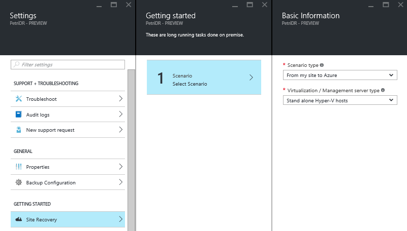 Configuring the ASR scenario in the Azure Portal (Image Credit: Aidan Finn)