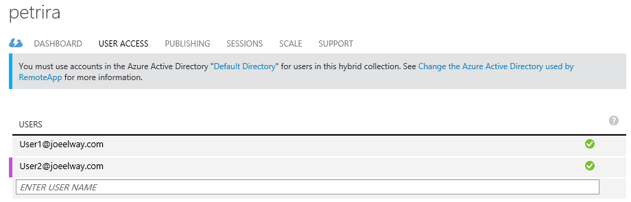 Users are assigned complete access to all apps in Azure RemoteApp “collection mode” [Image Credit: Aidan Finn]