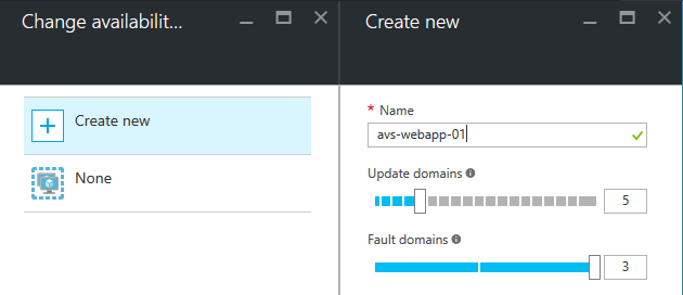 Create a new availability set while creating a new Azure virtual machine [Image Credit: Aidan Finn]