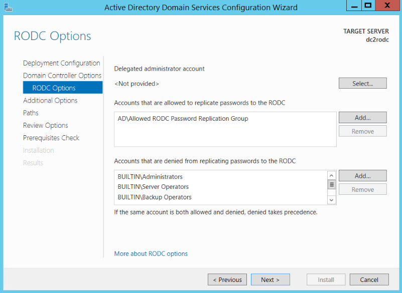 Install a read only domain controller (RODC) using Server Manager (Image Credit: Russell Smith)