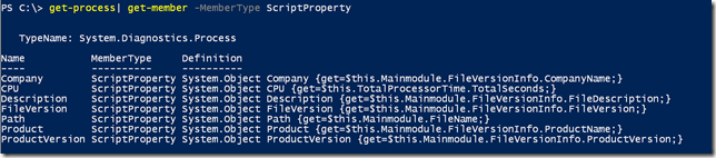 Process script properties