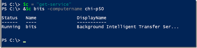 Calling a PowerShell command with parameters