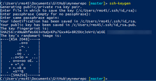 Create an SSH key (Image Credit: Russell Smith)