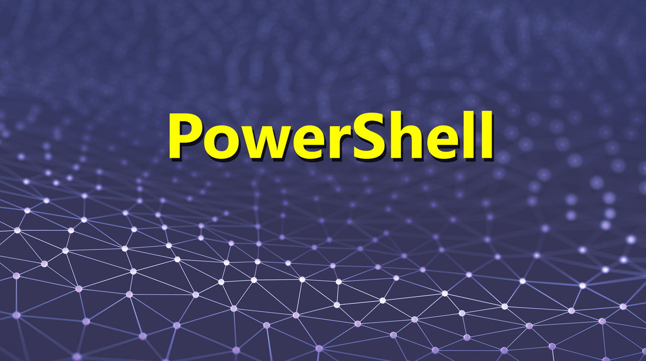 PowerShell Text Purple hero