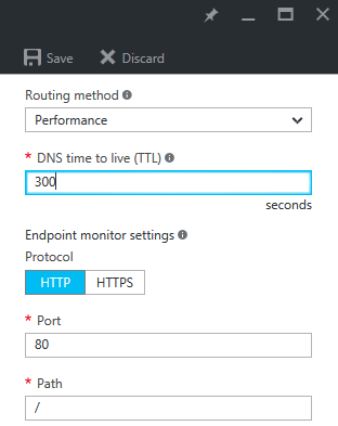 Changing the configuration of an Azure Traffic Manager profile [Image Credit: Aidan Finn]