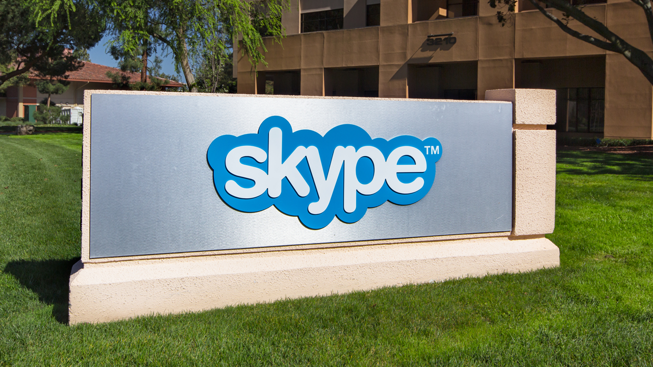 Skype corporation sign