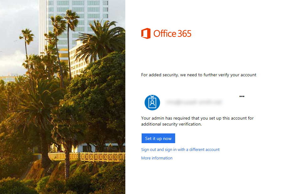 Set up multi-factor authentication in Office 365 (Image Credit: Russell Smith)