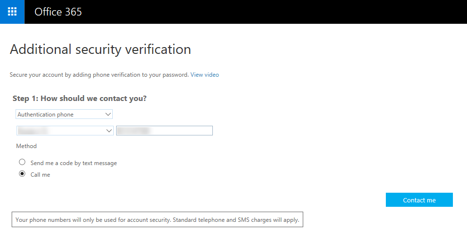 enabling multi factor authentication office 365