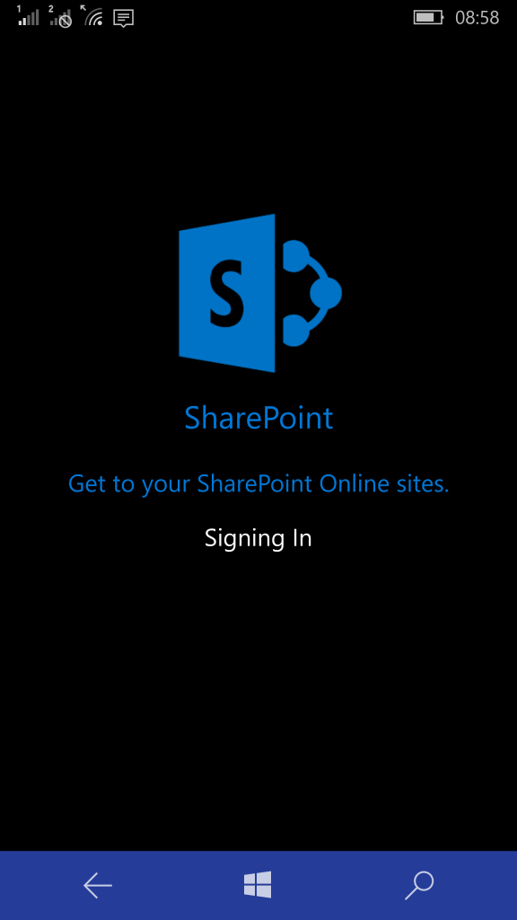 SharePoint app for Windows 10 (Image Credit: Russell Smith)