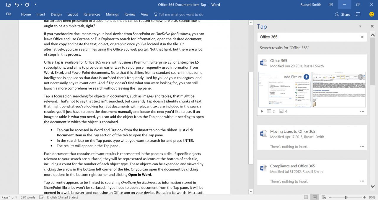 Microsoft Word 365: Discover advanced features