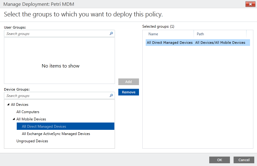 Deploy a MDM policy in Microsoft Intune (Image Credit: Russell Smith)