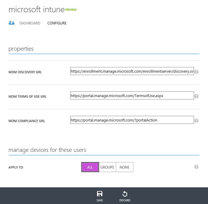 Configure MDM Autoenrollment in Azure AD (Image Credit: Russell Smith)