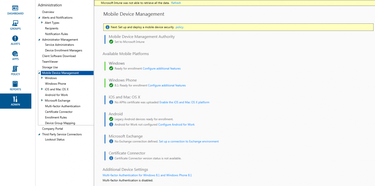 Enable Windows 10 Device Enrollment (Image Credit: Russell Smith)