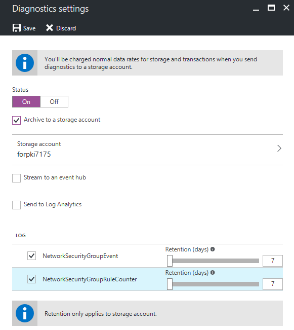 Enable diagnostic logging in Azure Monitor (Image Credit: Russell Smith)