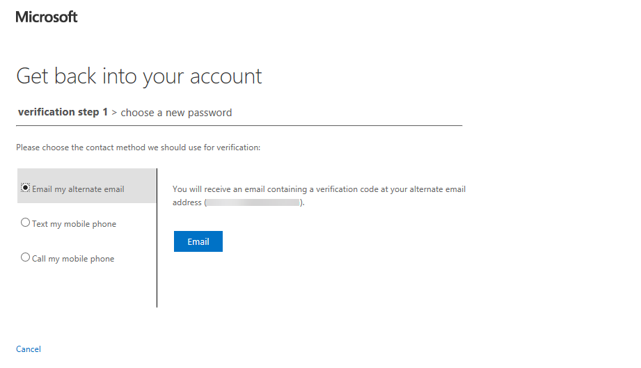 Test resetting an Azure AD account password (Image Credit: Russell Smith)