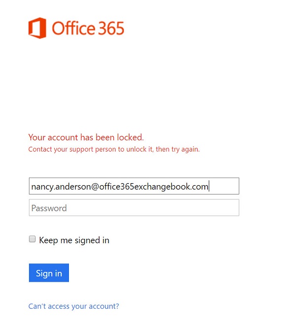 Office 365 blocks a user account