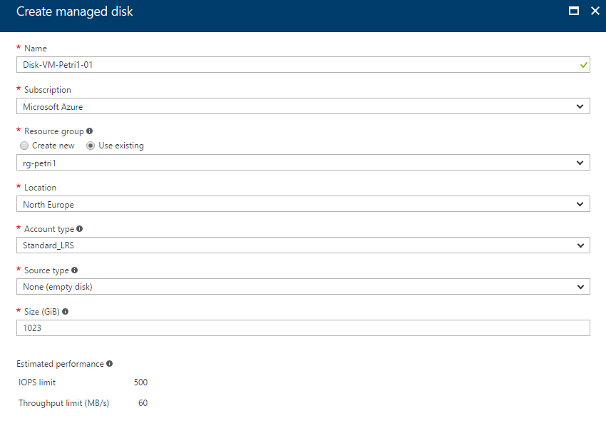 Azure Managed Disks are manageable resources [Image Credit: Aidan Finn]