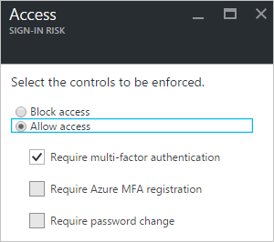 Azure Active Directory Identity Protection Policy (Image Credit: Microsoft)