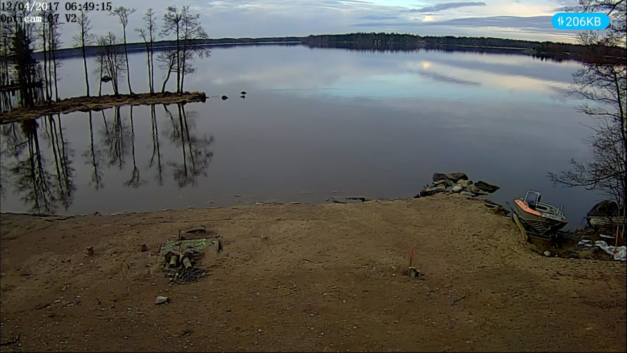 Camera view to the lake