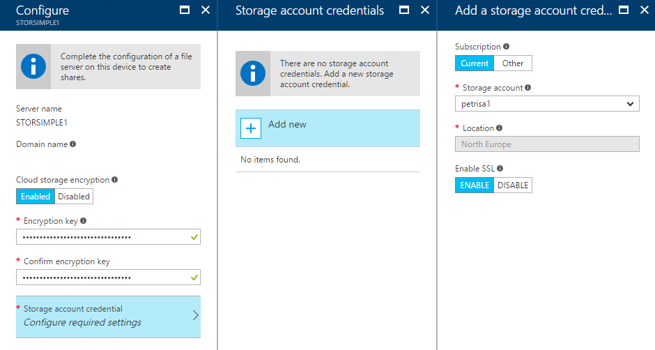 Configuring a StorSimple appliance in the Azure Portal [Image Credit: Aidan Finn]