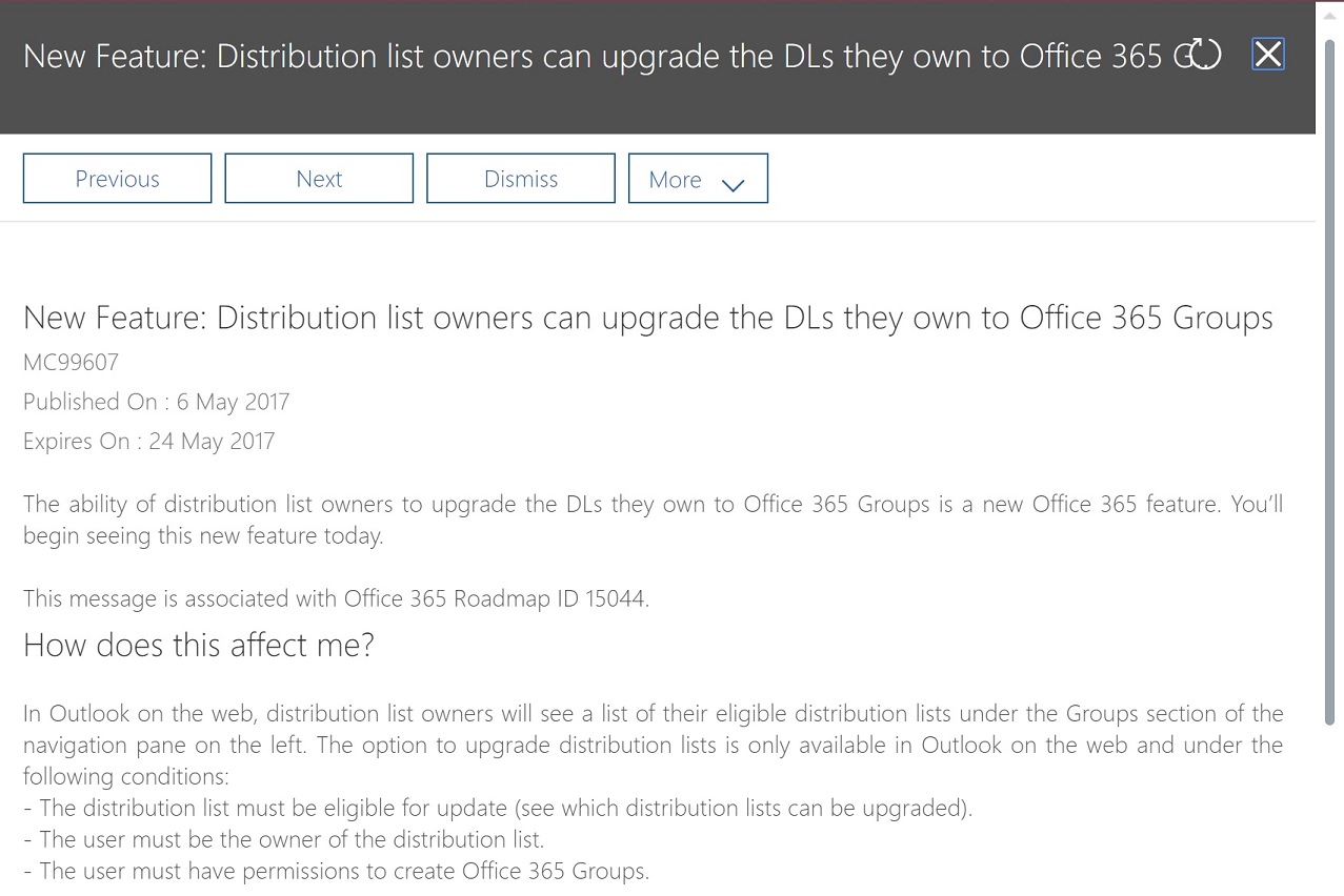 Convert Your Old Distribution Lists to Office 365 Groups - Petri