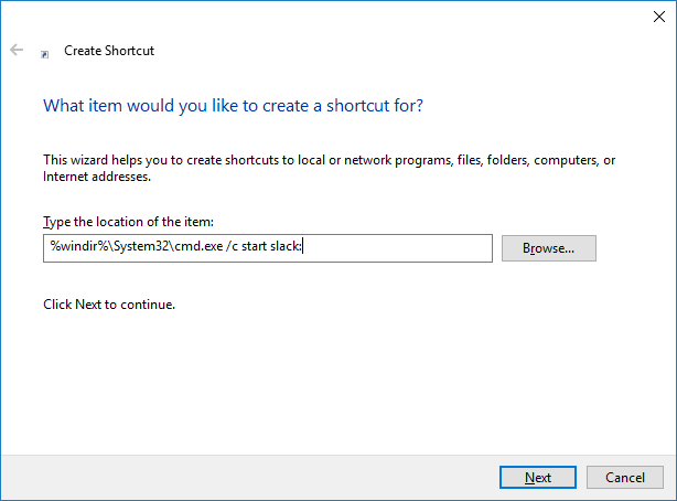 Create a shortcut to launch a UWP app (Image Credit: Russell Smith)