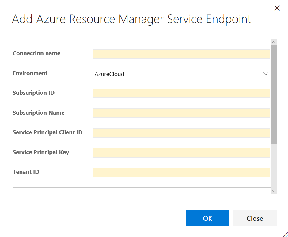 Add a new service endpoint in Visual Studio Team Services (Image Credit: Russell Smith)