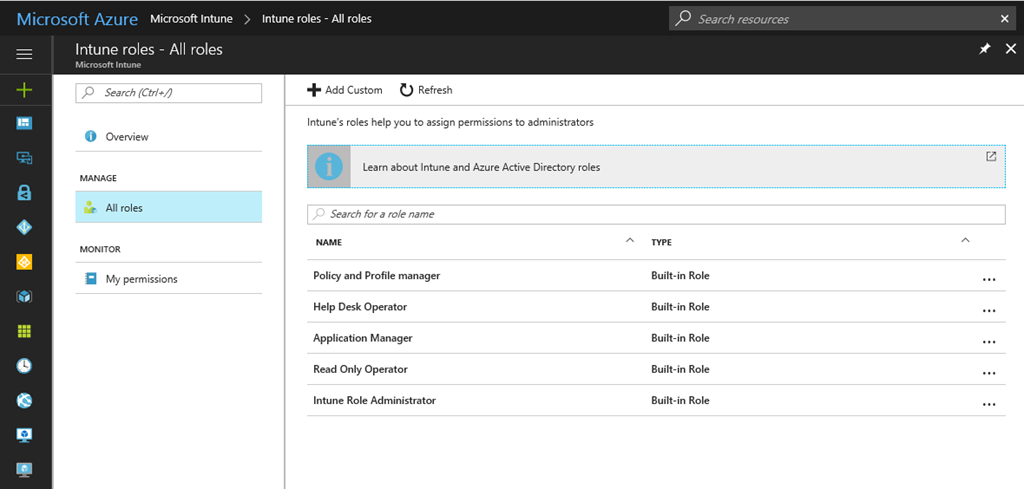 Role-Based Access Control in Microsoft Intune (Image Credit: Microsoft)