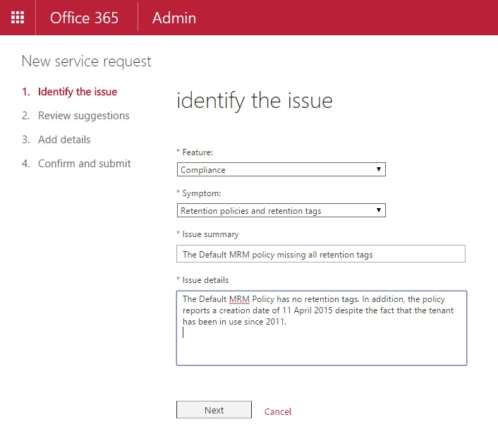 Office 365 Support old