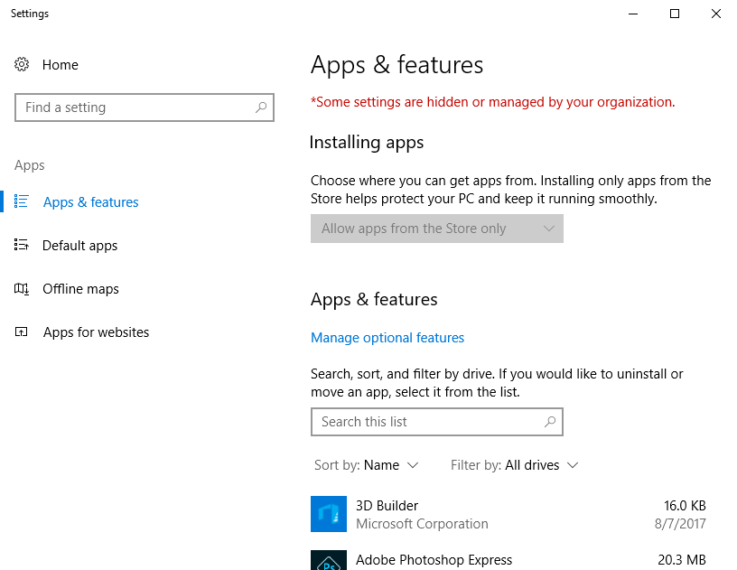 Restricting Windows 10 to Store only apps (Image Credit: Russell Smith)